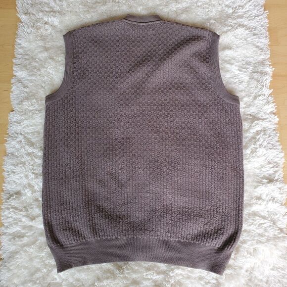 Vintage Monte Carlo Men's Grandpa Vest Pure New Wool Size 42 Large - Picture 4 of 6